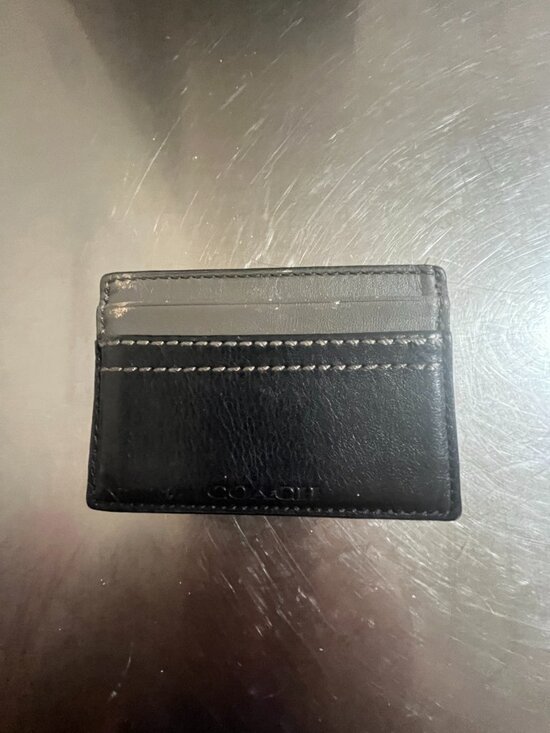 Coach Other - COACH Gray & Black Card Holder